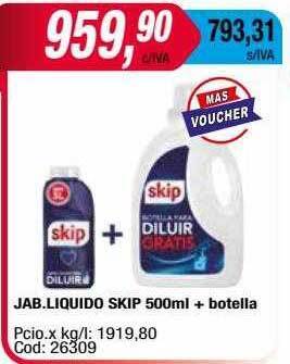 Maxiconsumo Jab liquido skip oferta