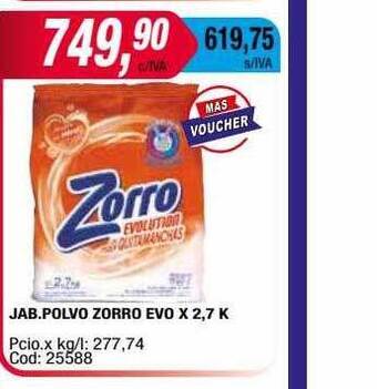 Maxiconsumo Jab polvo zorro evo oferta