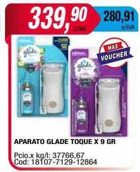 Maxiconsumo Aparato glade toque oferta