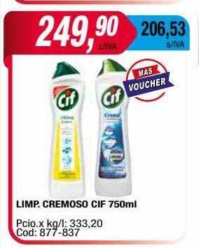 Maxiconsumo Limp cremoso cif oferta