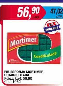 Maxiconsumo Fib esponja mortimer cuadriculada oferta