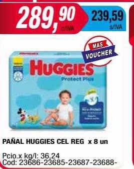 Maxiconsumo Pañal huggies cel reg oferta