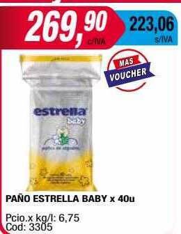 Maxiconsumo Paño estrella baby oferta