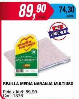 Maxiconsumo Rejilla media naranja multiuso oferta