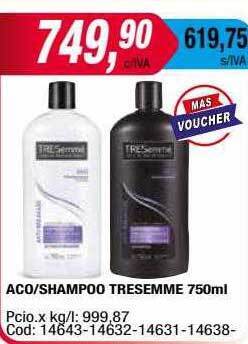 Maxiconsumo Aco shampoo tresemme oferta
