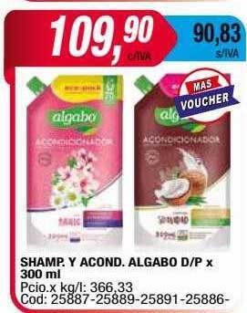 Maxiconsumo Shamp y acond algabo oferta