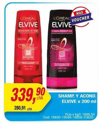 Maxiconsumo Shamp y acond elvive oferta