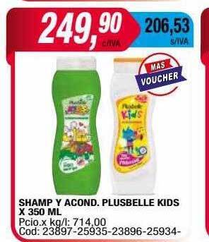 Maxiconsumo Shamp y acond plusbelle kids oferta