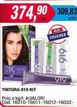 Maxiconsumo Tintura 919 kit oferta