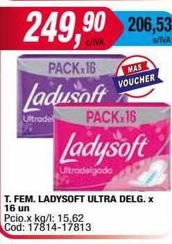 Maxiconsumo T fem ladysoft ultra delg oferta