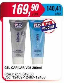 Maxiconsumo Gel capilar vo5 oferta