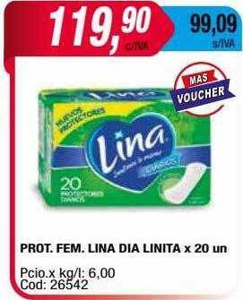 Maxiconsumo Prot fem lina dia linita oferta
