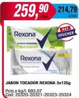 Maxiconsumo Jabon tocador rexona oferta