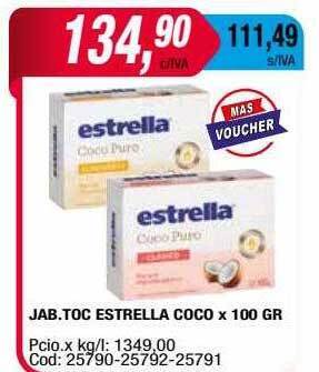 Maxiconsumo Jab toc estrella coco oferta