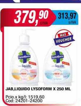 Maxiconsumo Jab liquido lysoform oferta