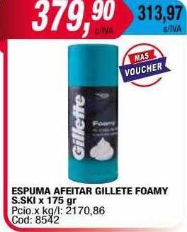 Maxiconsumo Espuma afeitar gillette foamy s ski oferta