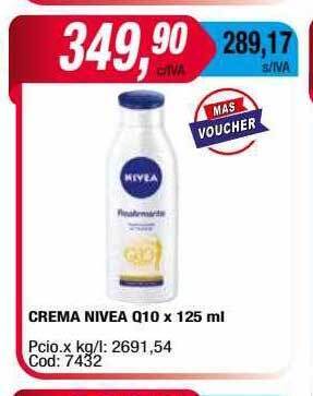 Maxiconsumo Crema nivea q10 oferta