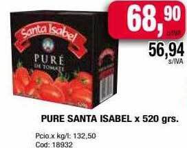 Maxiconsumo Pure santa isabel oferta