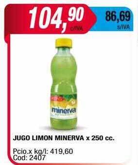 Maxiconsumo Jugo limon minerva oferta