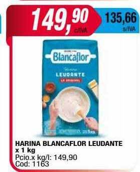 Maxiconsumo Harina blancaflor leudante oferta