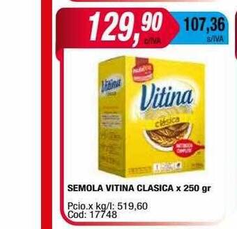 Maxiconsumo Semola vitina clasica oferta