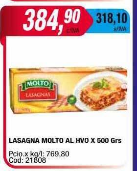 Maxiconsumo Lasagna molto al hvo oferta