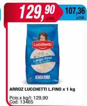 Maxiconsumo Arroz lucchetti l fino oferta