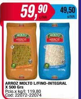 Maxiconsumo Arroz molto l fino-integral oferta