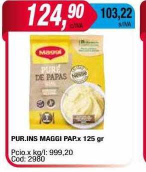 Maxiconsumo Pur ins maggi pap oferta