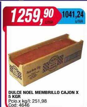 Maxiconsumo Dulce noel membrillo cajon oferta
