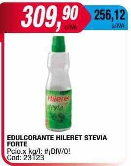 Maxiconsumo Edulcorante hileret stevia forte oferta