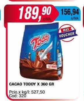 Maxiconsumo Cacao toddy oferta