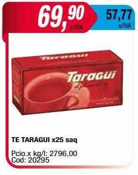 Maxiconsumo Te taragui oferta
