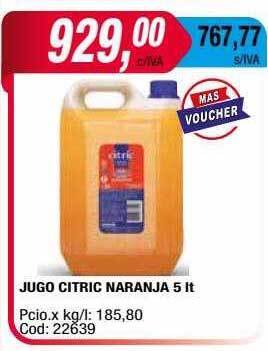 Maxiconsumo Jugo citric naranja oferta