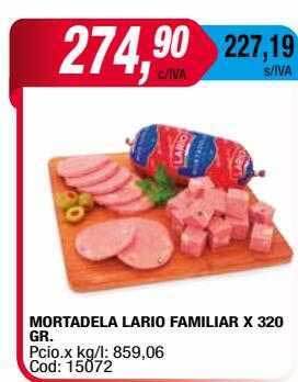 Maxiconsumo Mortadela lario familiar oferta