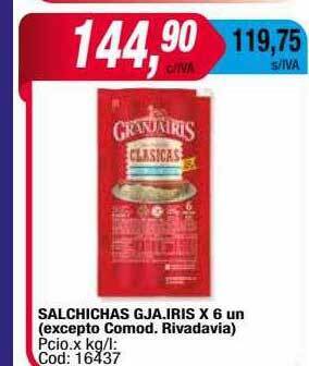 Maxiconsumo Salchichas gja iris oferta