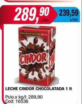 Maxiconsumo Leche cindor chocolatada oferta