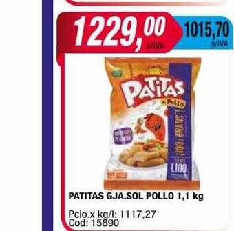 Maxiconsumo Patitas gja sol pollo oferta