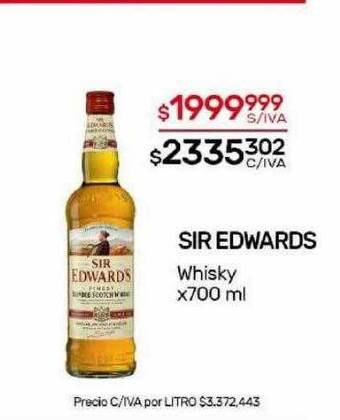 Nini Mayorista Sir edwards whisky oferta