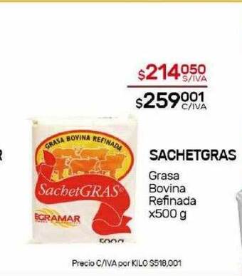 Nini Mayorista Sachetgras grasa bovina refinada oferta