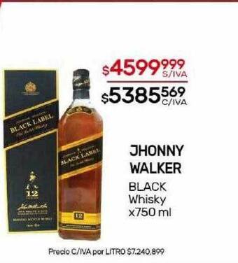 Nini Mayorista Jhonny walker black whisky oferta