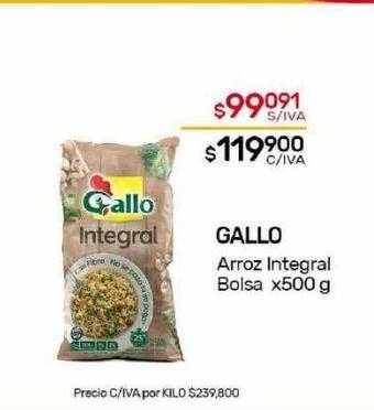 Nini Mayorista Gallo arroz integral bolsa oferta