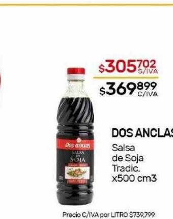 Nini Mayorista Dos anclas salsa de soja tradic oferta