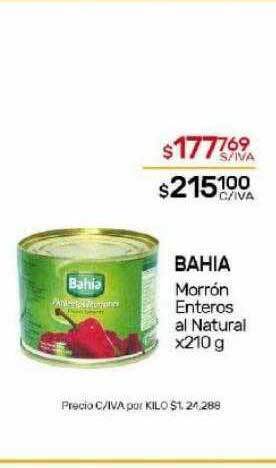 Nini Mayorista Bahia morron enteros oferta