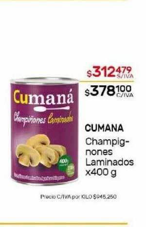 Nini Mayorista Cumana champignones laminados oferta