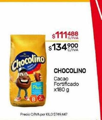 Nini Mayorista Chocolino cacao fortificado oferta
