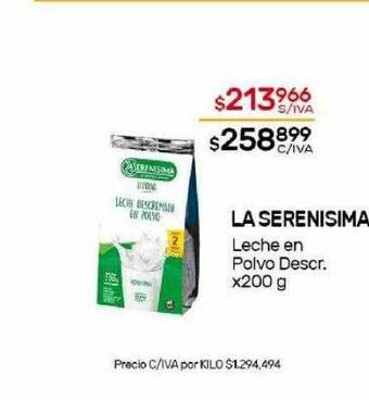 Nini Mayorista La serenisima oferta