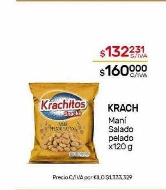 Nini Mayorista Krach mani salado pelado oferta