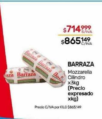 Nini Mayorista Barraza mozzarella cilindro oferta