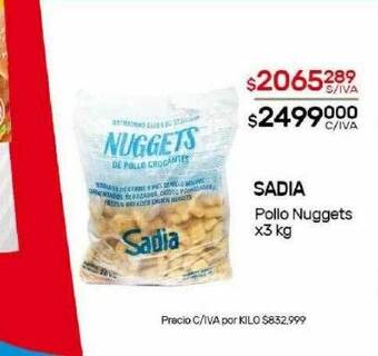 Nini Mayorista Sadia pollo nuggets oferta